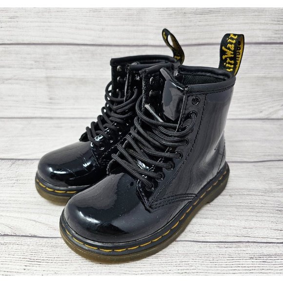 Dr. Martens Kids 1460 patent leather boots Size 7 - Picture 1 of 10